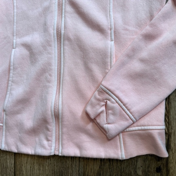 All in Motion Full Zip Hoodie Women’s Size XS Pink Thumbholes  NEW - Picture 3 of 13